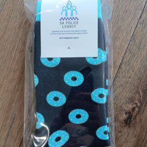 Blue donut socks